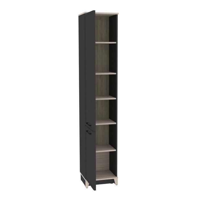 Шкаф-пенал для белья Аурелио 11, антрацит