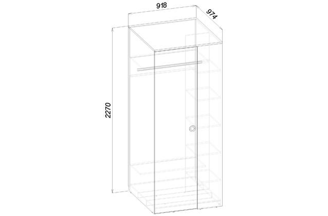 СМАРТИ Шкаф угловой ШУ