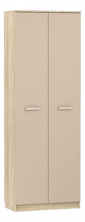 Шкаф платяной Акварель НМ 013.02-02 М (дуб сонома капучино  802x414x2256)