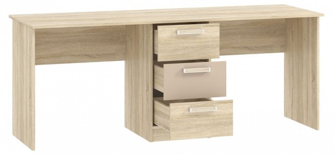 Стол письменный Акварель НМ 041.37 (дуб сонома дуб сонома, капучино  1900x600x750)