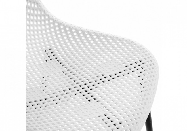 Стул Vero (белый, черный 470x520x840) Стул Vero (белый, черный 470x520x840)