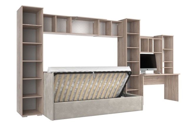 Гарнитур для детской Лайк К107 (дуб мария дуб мария, какао капучино )