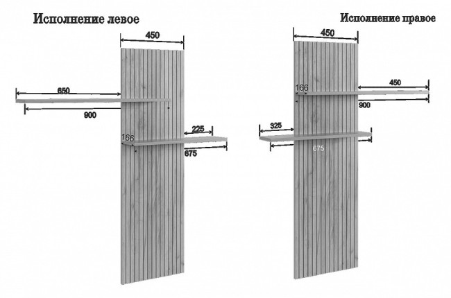 Надстройка Моди (дуб крафт золотой 1325x166x1334) Надстройка Моди (дуб крафт золотой 1325x166x1334)