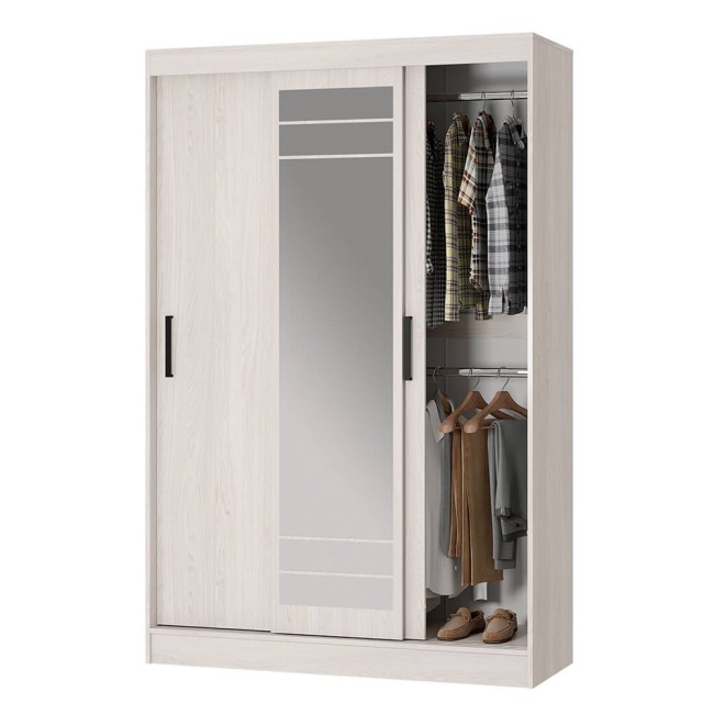Шкаф-купе Тео ШКК-02, ясень белый