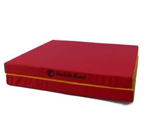 Мат № 8 (100 х 200 х 10) складной 1 сложение "PERFETTO SPORT" красно/жёлтый