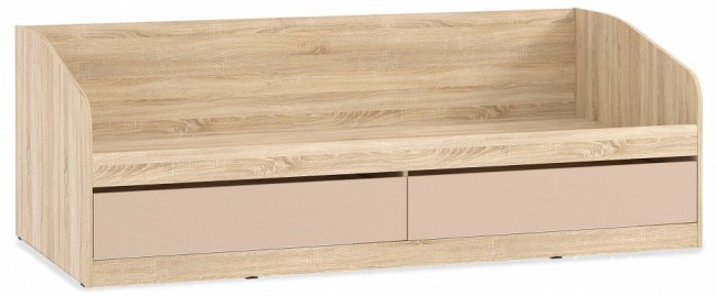 Кровать Акварель НМ 041.50 М1 (дуб сонома капучино  2042x946x700)