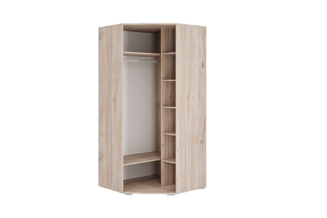 Шкаф платяной Лайк 06.01 (дуб мария дуб мария, изумруд  980x980x2100)