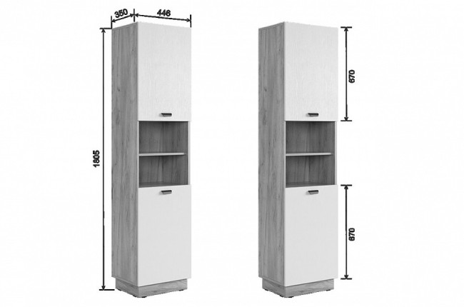 Набор для гостиной Моди К1 (дуб крафт золотой белое дерево  )