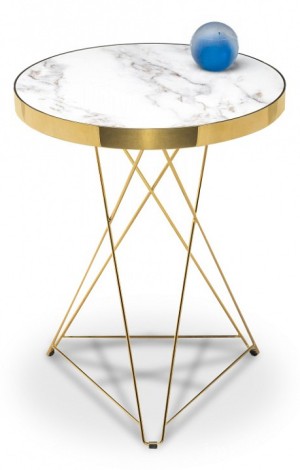 Стол журнальный Milena (золотой, черный   600x760)