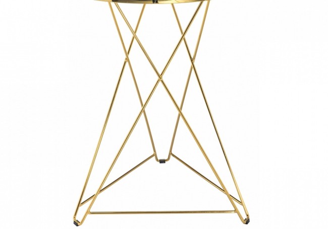 Стол журнальный Milena (золотой, черный   600x760)