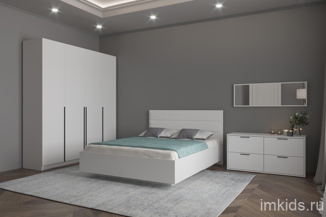 Зеркало настенное Феникс, белый