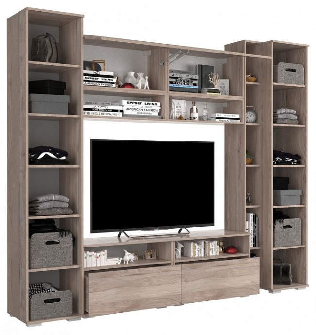 Стенка для гостиной Лайк КГ6 (дуб мария горчица, дуб мария  )