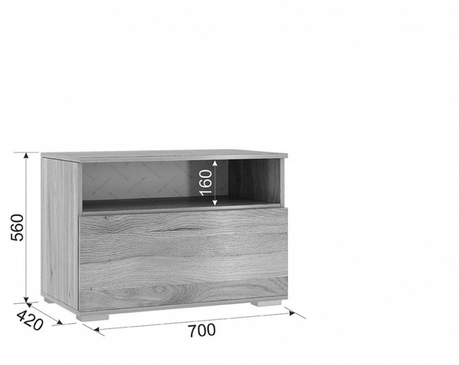 Стенка для гостиной Лайк КГ6 (дуб мария горчица, дуб мария  )