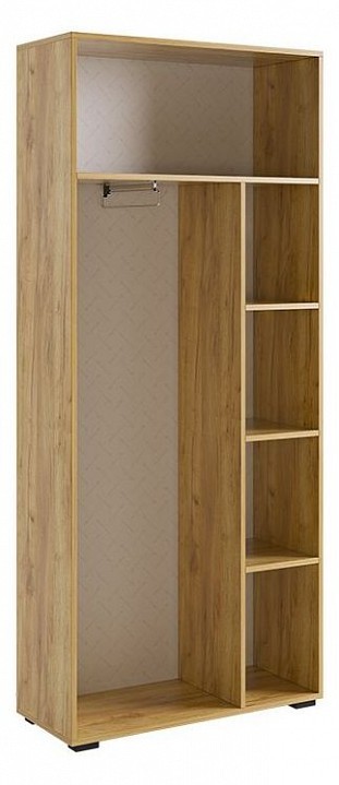 Шкаф платяной Бери (дуб крафт золотой графит 800x350x1826) Шкаф платяной Бери (дуб крафт золотой графит 800x350x1826)
