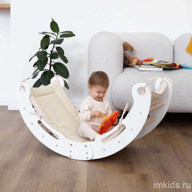 Арка-качалка "Romana Eco5" (03.20.05) дерево/белый