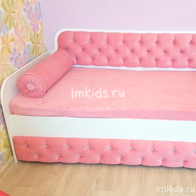 Детская кровать тахта "Розовый коралл"