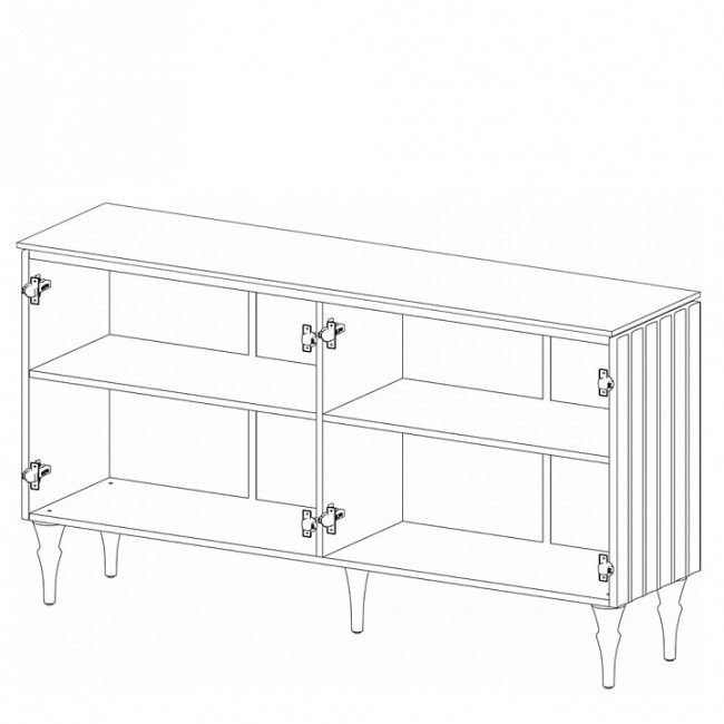 Тумба Лоренсо (графит графит  1560x400x860)