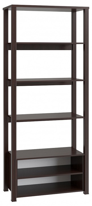 Стеллаж комбинированный Изабель ИЗ-62К (орех темный орех темный  900x450x2102)