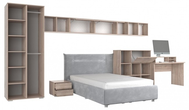 Гарнитур для детской Лайк КД59 (дуб мария дуб мария, индиго капучино )