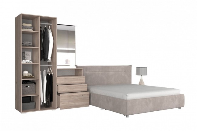 Гарнитур для спальни Лайк КС69 (дуб мария дуб мария, изумруд сосна )