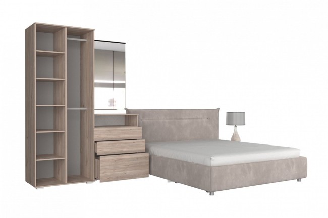 Гарнитур для спальни Лайк КС69 (дуб мария дуб мария, изумруд сосна )