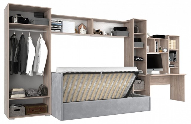 Гарнитур для детской Лайк КД155 (дуб мария галька, дуб мария галька )