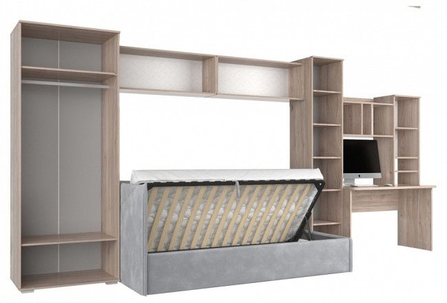 Гарнитур для детской Лайк КД155 (дуб мария галька, дуб мария галька )