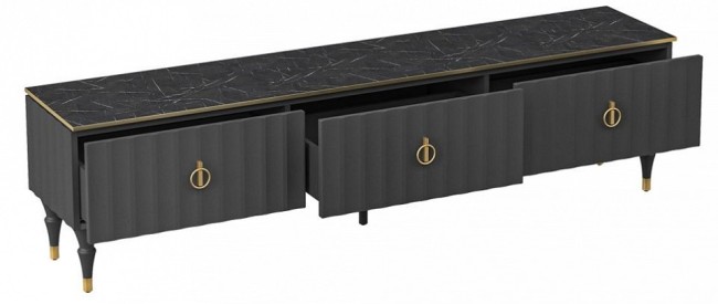 Тумба под ТВ Лоренсо (графит графит  1950x400x510)