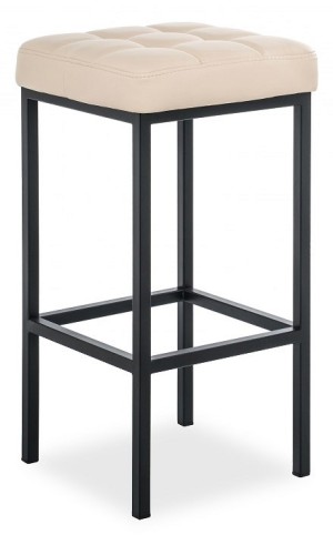 Табурет барный Лофт (черный  бежевый 350x350x670)