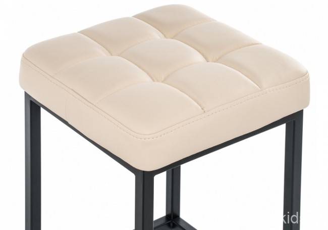 Табурет барный Лофт (черный бежевый 350x350x670) Табурет барный Лофт (черный бежевый 350x350x670)