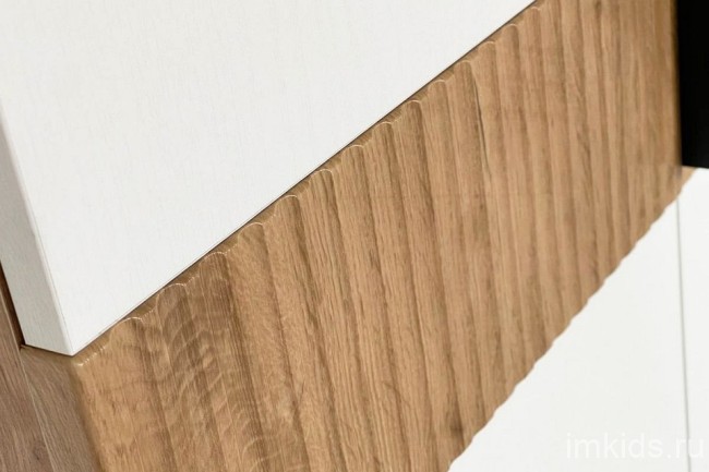 Шкаф для белья Бери (дуб крафт золотой белое дерево  400x350x1826)