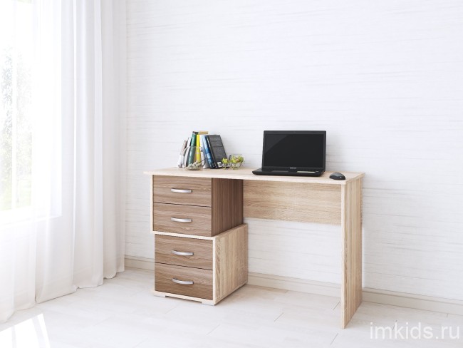 Стол письменный Сити-2, ясень шимо