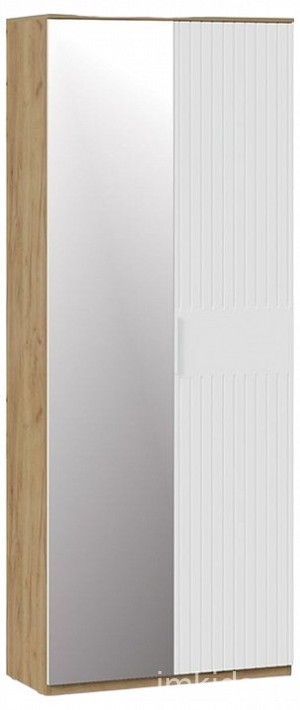 Шкаф платяной Хилтон Исп. 2.1 (дуб крафт золотой белый  900x428x2260)