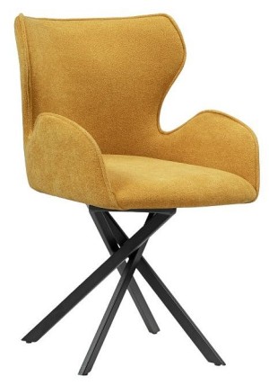 Стул Карлайл (черный  горчичный clarins 560 530x590x840)