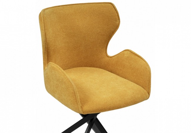 Стул Карлайл (черный  горчичный clarins 560 530x590x840)