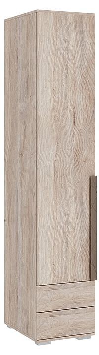 Шкаф для белья Лайк 54.01 (дуб мария дуб мария, какао  400x550x2100)