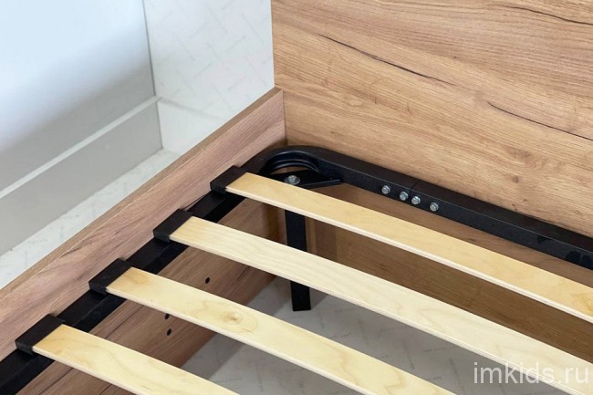 Кровать односпальная Юниор (дуб крафт золотой   2178x944x805)