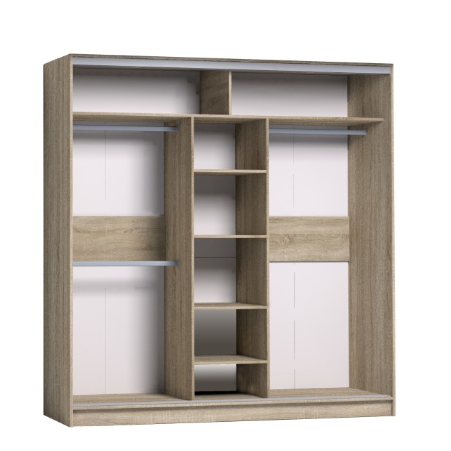 Шкаф-купе с зеркалом Strike 2000 Сонома Шкаф-купе с зеркалом Strike 2000 Сонома