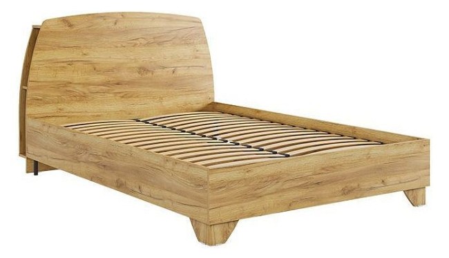 Кровать полутораспальная Виктория-1 2000x1400 мм (дуб крафт золотой 2192x1464x1020) Кровать полутораспальная Виктория-1 2000x1400 мм (дуб крафт золотой 2192x1464x1020)