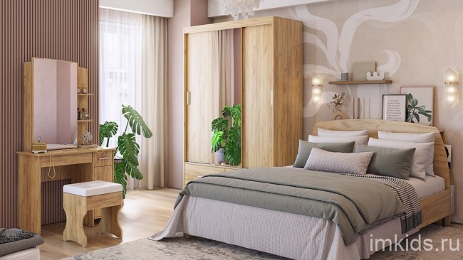 Кровать полутораспальная Виктория-1 2000x1400 мм (дуб крафт золотой 2192x1464x1020) Кровать полутораспальная Виктория-1 2000x1400 мм (дуб крафт золотой 2192x1464x1020)