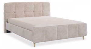 Кровать двуспальная Грета (  песок алькантара 2130x1820x1040)
