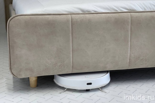 Кровать двуспальная Грета ( песок алькантара 2130x1820x1040) Кровать двуспальная Грета ( песок алькантара 2130x1820x1040)