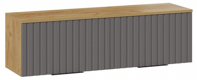 Полка навесная Хилтон (дуб крафт золотой графит  1102x324x328)