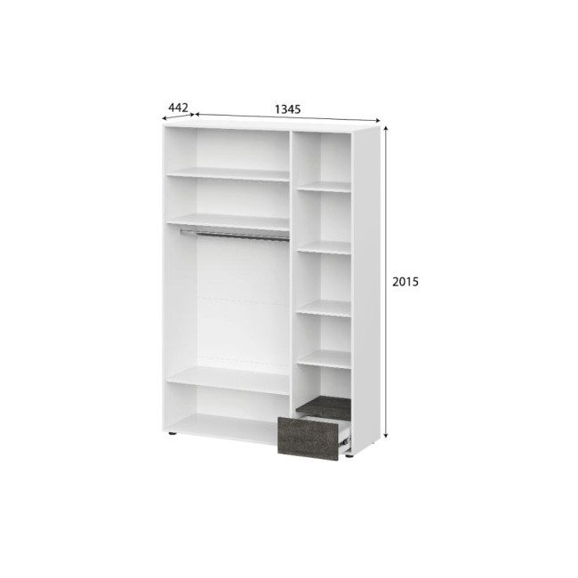 Анри Шкаф комбинированный 3х ств