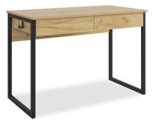 Стол письменный Юниор (дуб крафт золотой, черный муар дуб крафт золотой  1100x580x750)