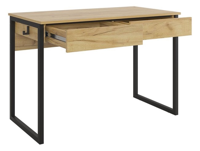 Стол письменный Юниор (дуб крафт золотой, черный муар дуб крафт золотой  1100x580x750)