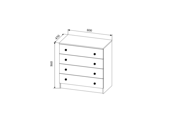 Ki Ki Комод 800 КМД 800.1