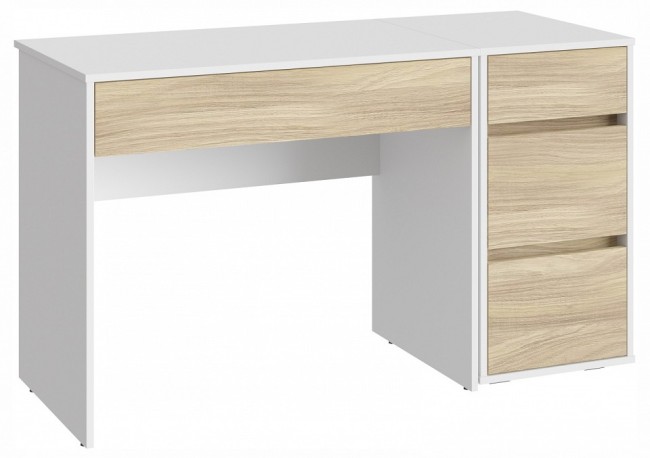 Тумбочка Оскар ОС-10 (белый структурный блэквуд ячменный  400x550x760)