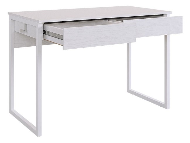 Стол письменный Юниор (белое дерево, белый муар белое дерево 1100x580x750) Стол письменный Юниор (белое дерево, белый муар белое дерево 1100x580x750)