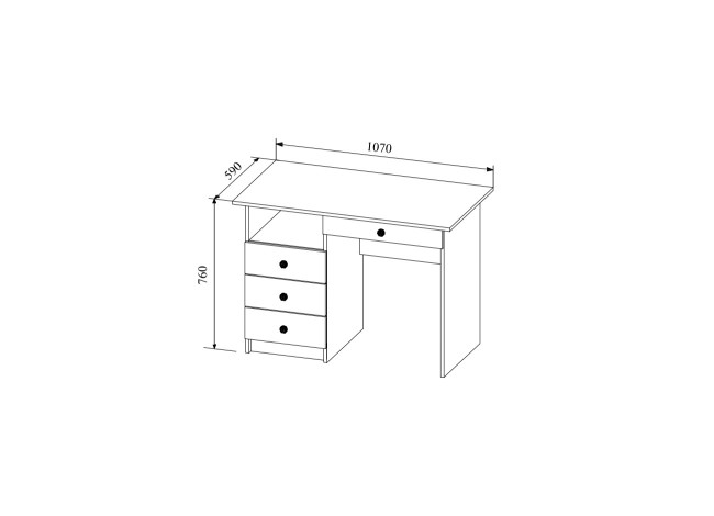 Ki Ki Стол письменный СТД 1070.1